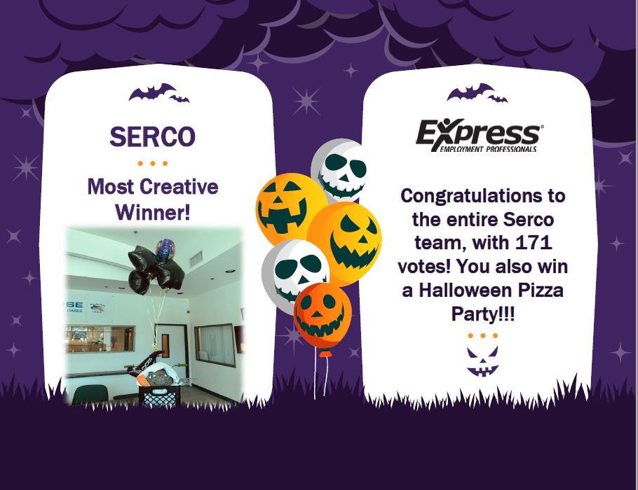 Most Creative Winner - SERCO